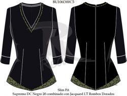 blusa casual restaurantes BU106D00C5P004 vector