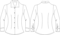 blusa casulales y ejecutivos casuales BU404D00B033 vector