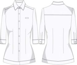 blusa hoteleria recepcion y concierge BU536D01P008 vector