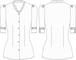 blusa hoteleria recepcion y concierge BU541D00B033 vector