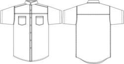 camisa casuales y ejecutivos casuales CA401C00T085 vector