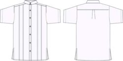 camisa tipo guayabera hoteleria restaurantes CA465C02P043 vector