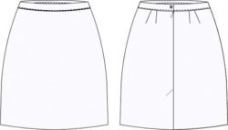 falda casuales y ejecutivos trajes FA106D00B004 vector