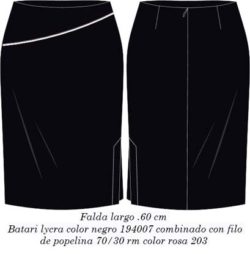 falda casuales y ejecutivos trajes FA135D00C1T082 vector