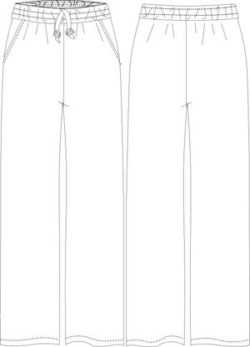 pantalondama PA226D00 vector