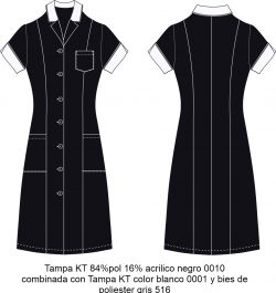 bata vestido BV302D06C2 vector