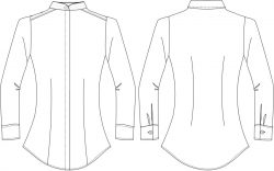 blusa casual BU444D06 vector