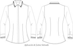 blusa casual BU444D09 vector