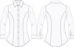 blusa casual BU502D00 vector