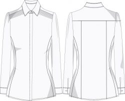 blusa casual BU518D00 vector