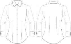 blusa de vestir BU437D00 vector