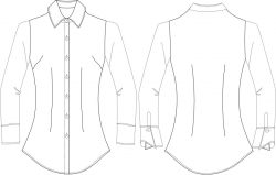 blusa de vestir BU463D00 vector