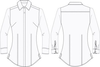 blusa de vestir BU495D01 vector