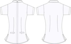 blusa hoteleria BU489D09 vector