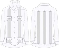 blusa hoteleria BU542D00 vector