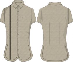 blusa resort BU101D00C1 vector