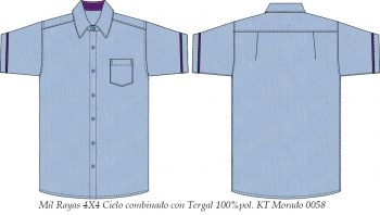 camisa casual CA470C01C2 vector