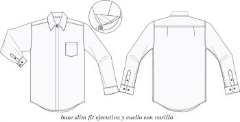 camisa de vestir CA493C00 vector