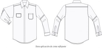 camisa industrial CA495C01 vector
