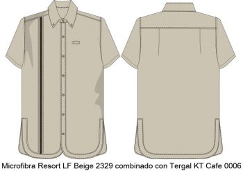 camisa resort CA100C00C1 vector