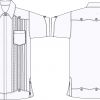camisa tipo guayabera CA542C02 vector