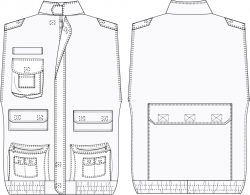 chaleco caballero CH803C01 vector