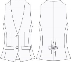 chaleco dama CH810D00 vector