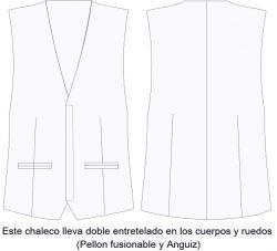 chaleco de vestir CH812C02 vector