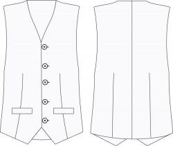 chaleco de vestir CH814C00 vector