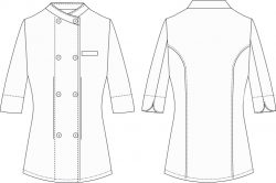 filipina de chef FL744D06 vector