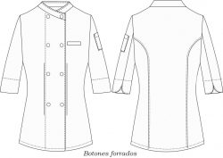 filipina de chef FL744D07 vector