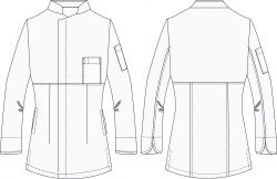 filipina de chef FL805D00 vector