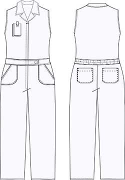 overol dama OV200D00 vector 2