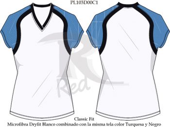 playera cuello v PL103D00C1 vector 1