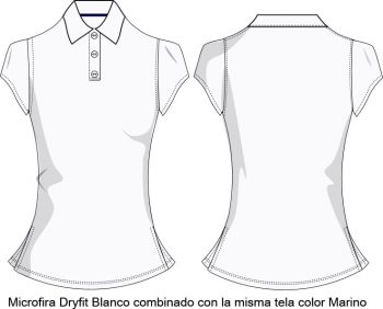 playera tipo polo PL409D07C1 vector