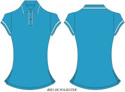 playera tipo polo PL411D00 vector