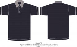 playera tipo polo PL412C05C2 vector