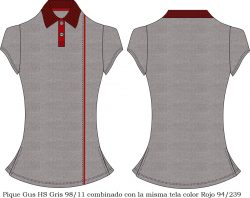 playera tipo polo PL412D00C1 vector