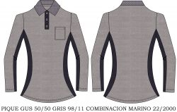 playera tipo polo PL413D00C3 vector
