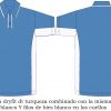 playera tipo polo PL414C00C3 vector
