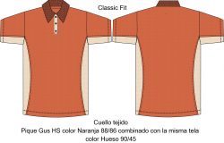 playera tipo polo PL415C01C2 vector