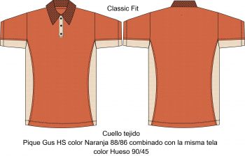 playera tipo polo PL415C01C2 vector