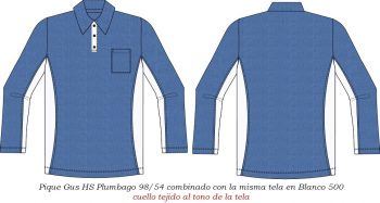 playera tipo polo PL415C02C1 vector