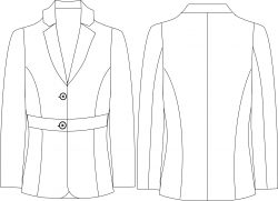 saco dama SA701D00 vector