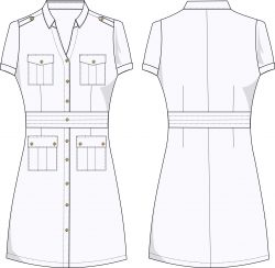 vestido VE314D00 vector