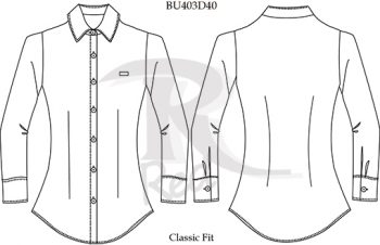 blusa de vestir BU403D40 vector