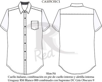 camisa casual CA103C01C1 vector