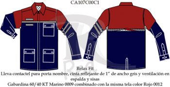 camisa industrial CA107C00C1 vector