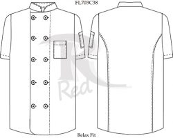 filipina de chef FL703C38 vector