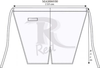 medio mandil MA1006V00 vector